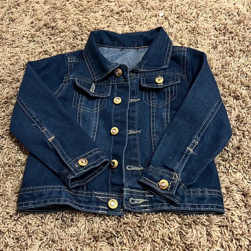 Girls size 6 blue Jean jacket